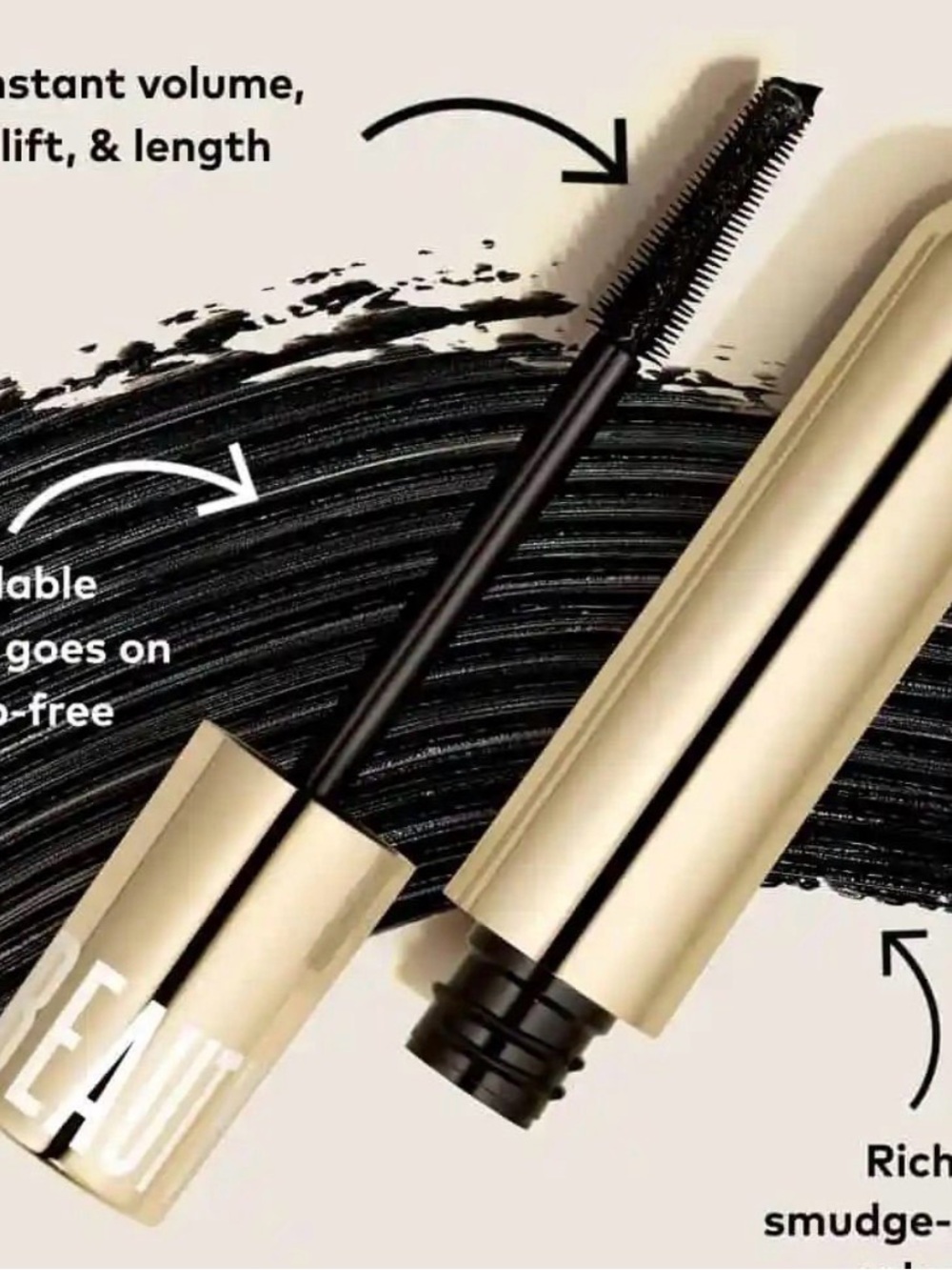 Beautycounter Black Mascara — Volumizing & Waterproof $36 MSRP NIB BLACK - Picture 2 of 2